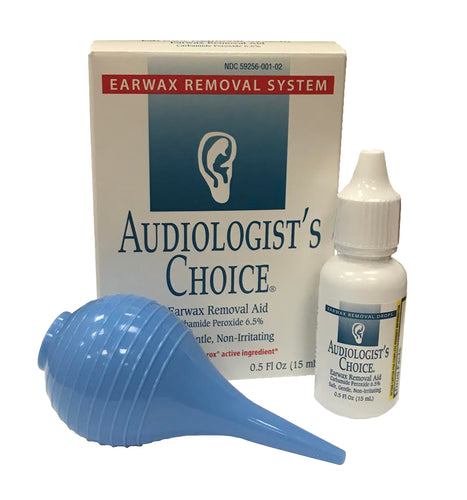 Audiologist's Choice Earwax Removal System with Drops & Bulb Syringe