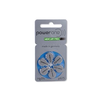 POWER ONE MF BATTERIES, SIZE 675 (10 CARDS OF 6 BATT)