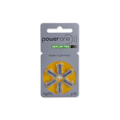 POWER ONE MF BATTERIES, SIZE 10 (10 CARDS OF 6 BATT)